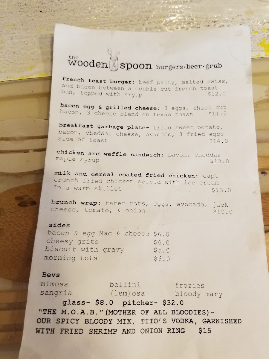 Menu The Wooden Spoon-3