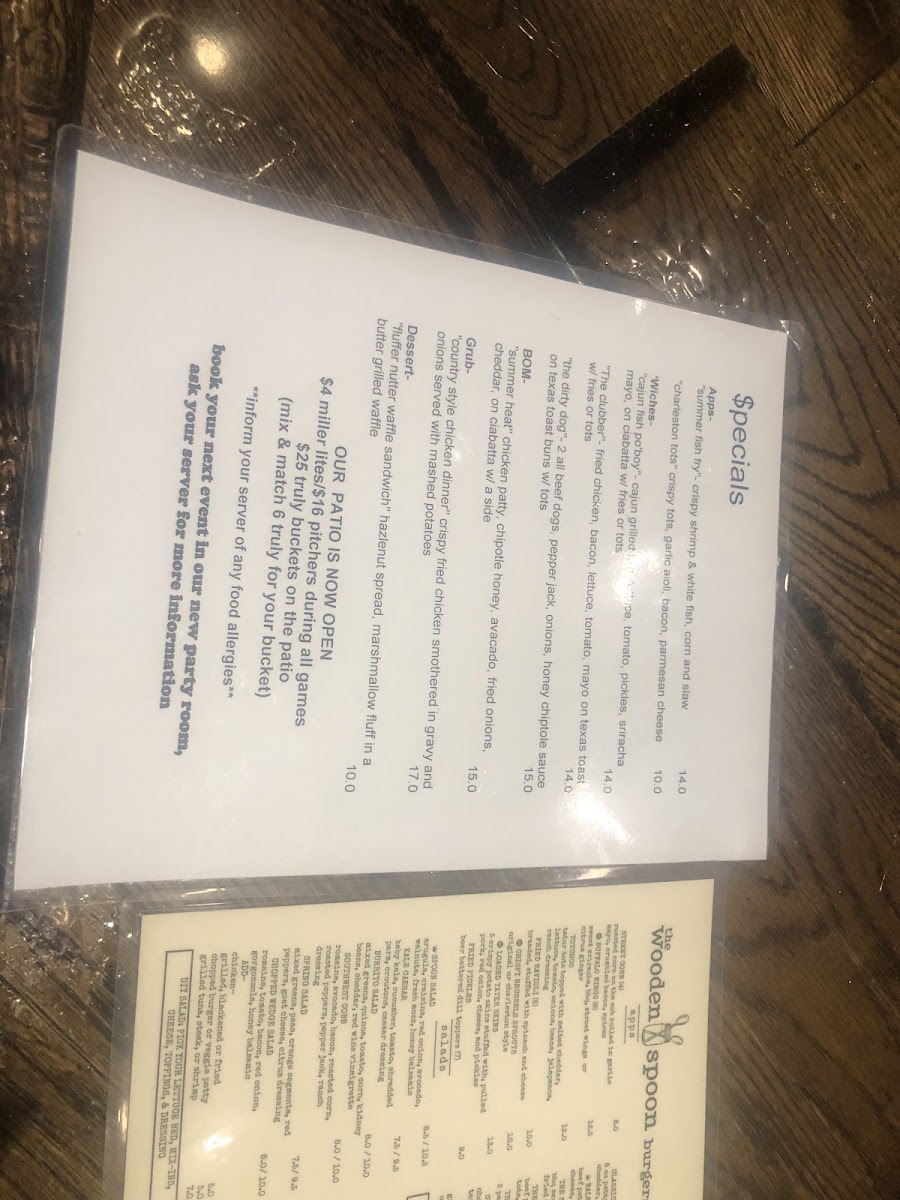 Menu The Wooden Spoon-4