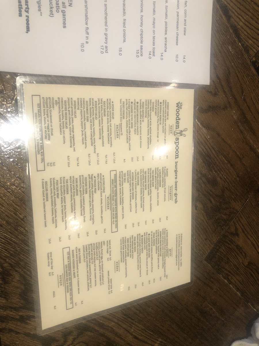 Menu The Wooden Spoon-5