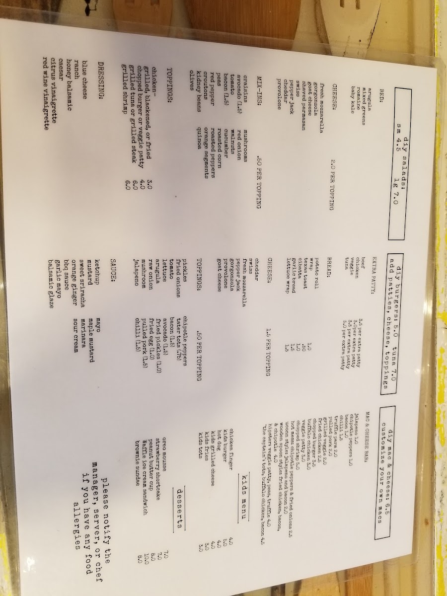 Menu The Wooden Spoon-7